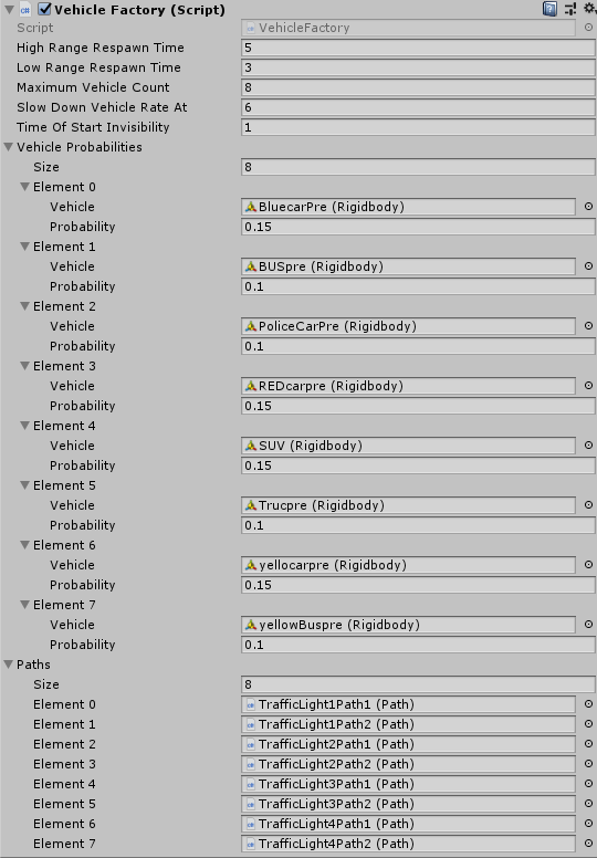 Vehicle Factory Configuration